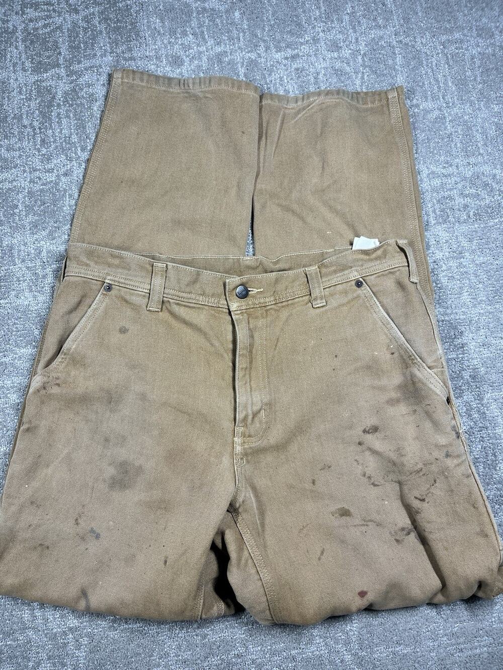 Vintage Patagonia Men Carpenter Double Knee Double Side Pants Size 34